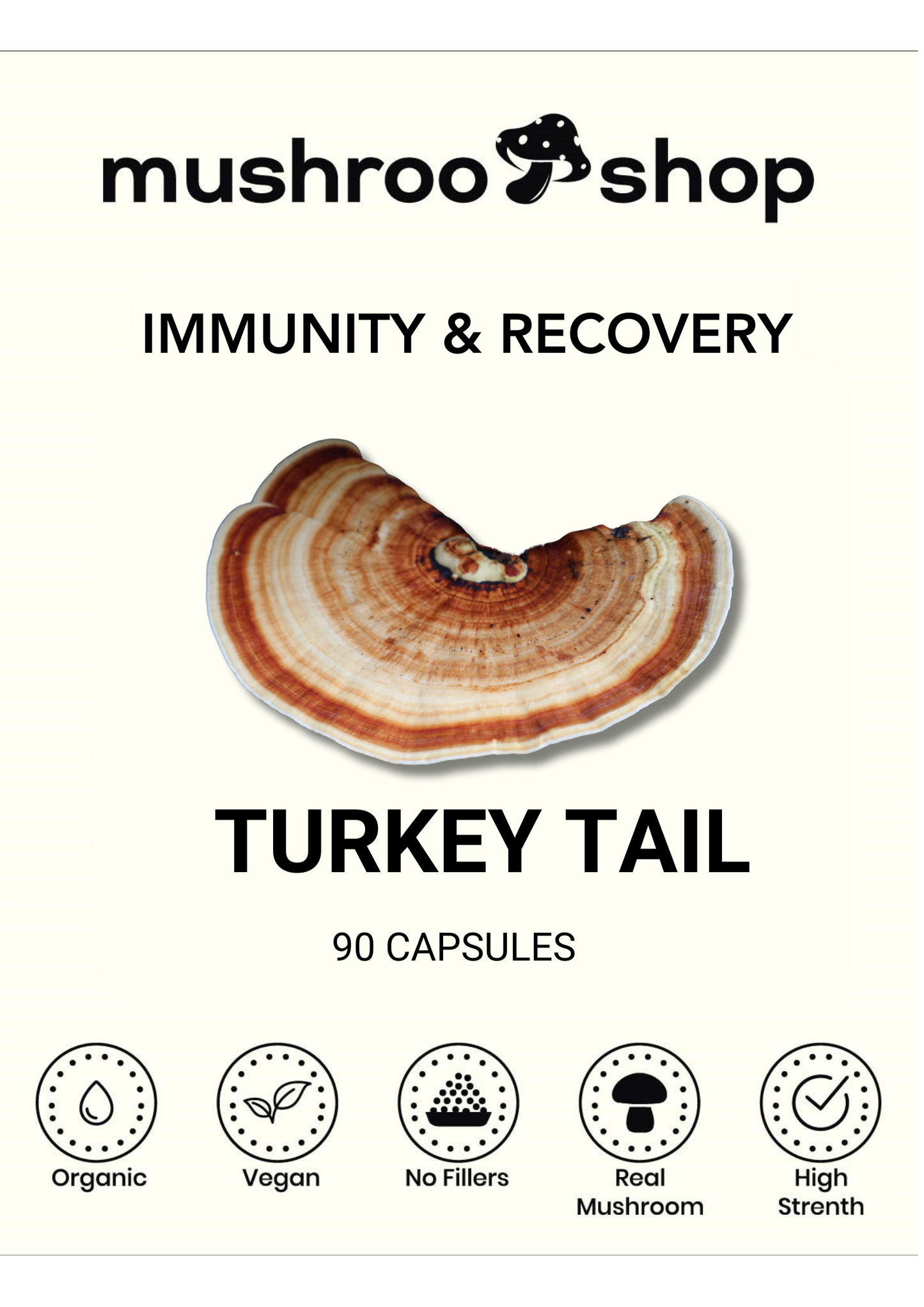 Turkey Tail Capsules - Immunity Support