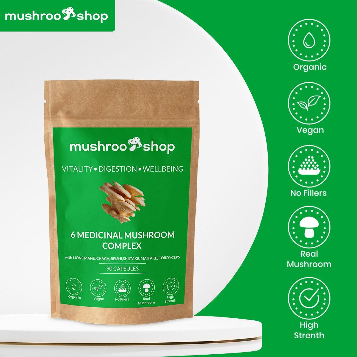 Adaptogenic Nootropic mushroom blend capsules uk