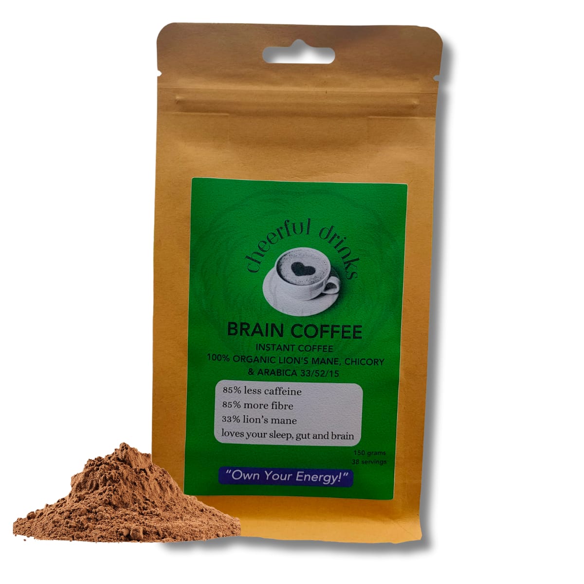 Brain Mushroom Coffee Lions Mane Arabica Brain Gut Health UK