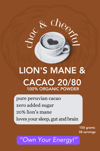 Brain Cacao Mushroom Cacao | Lion's Mane & Raw Cacao