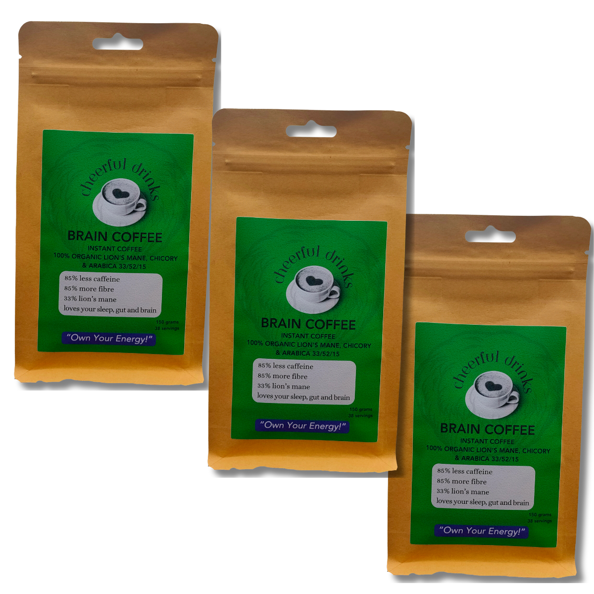 Brain Coffee Mushroom Coffee| Lion's Mane & Arabica