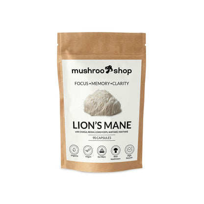Mushroom Shop mushroo.shop LIONS MANE Capsules UK Organic  