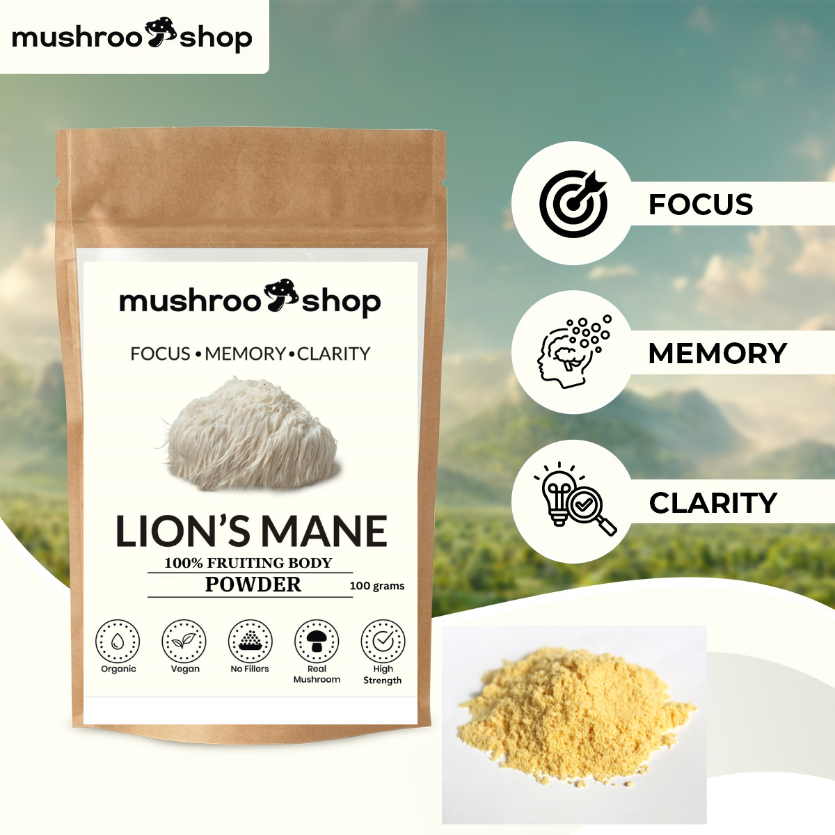 buy lions mane organic powder uk