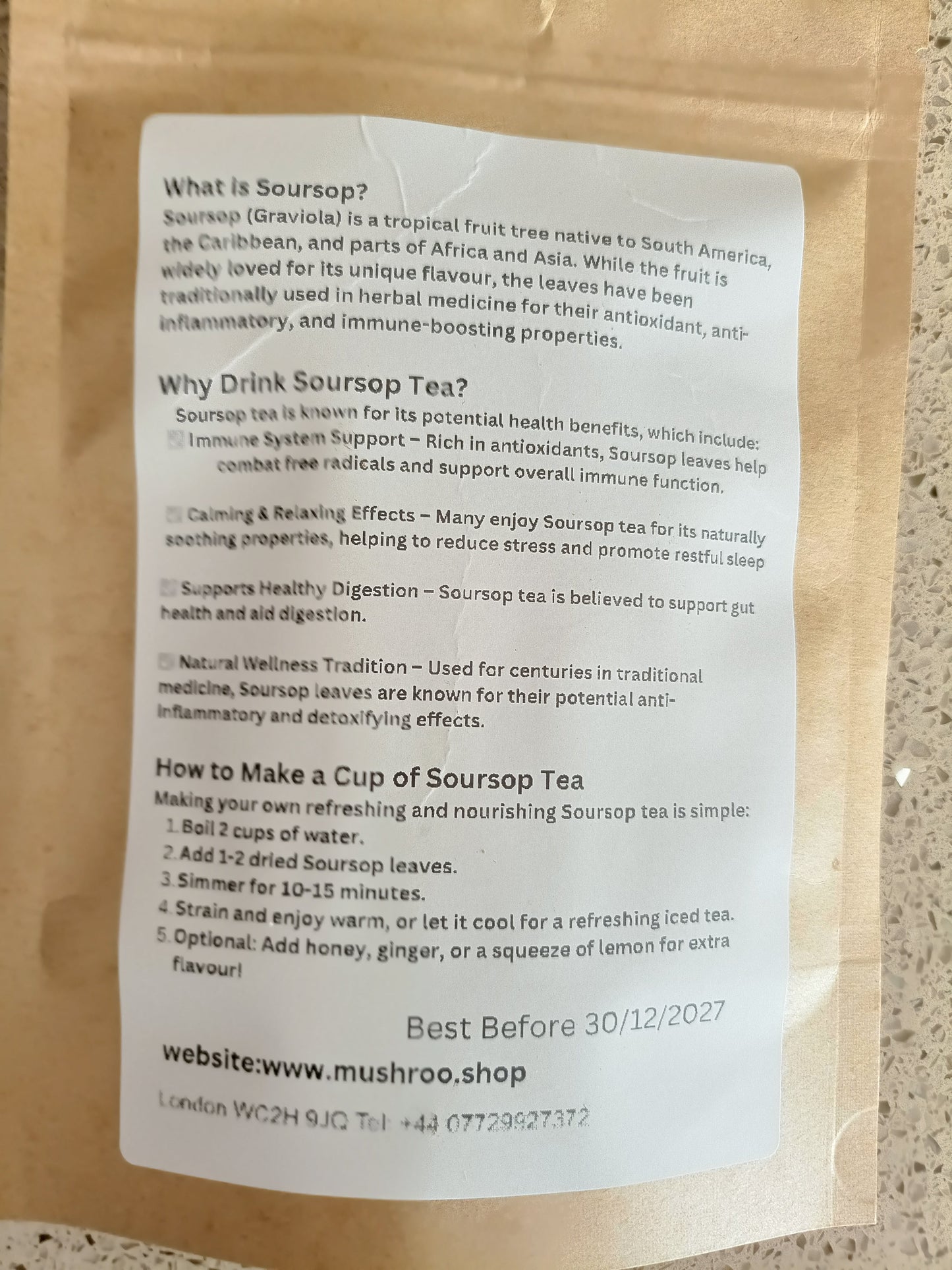 soursop tea instructions