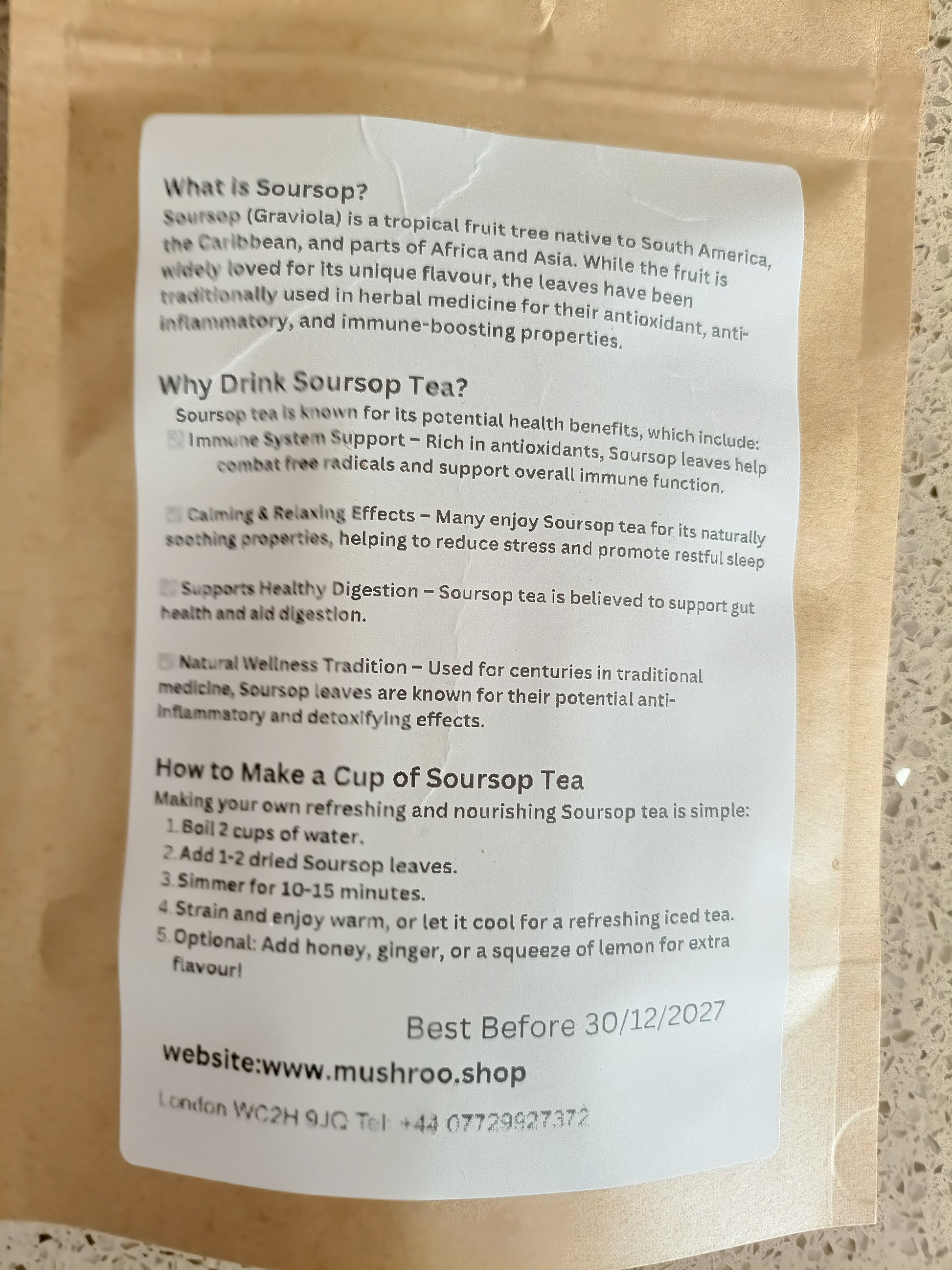 soursop tea instructions
